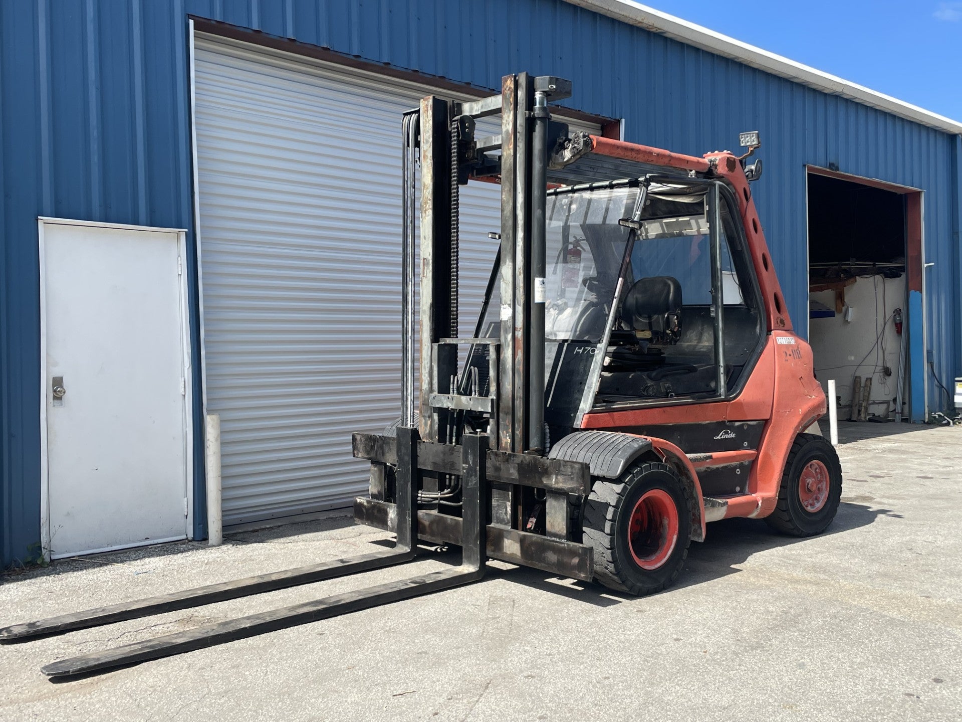 2007 Linde H70D 15,500lbs Diesel Forklift w/ Dual Wheel Tires