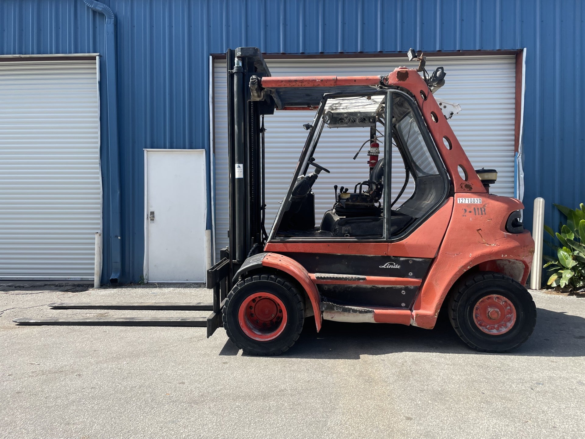 2007 Linde H70D 15,500lbs Diesel Forklift w/ Dual Wheel Tires
