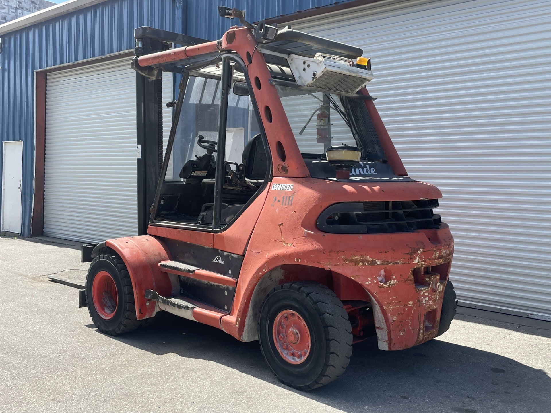 2007 Linde H70D 15,500lbs Diesel Forklift w/ Dual Wheel Tires