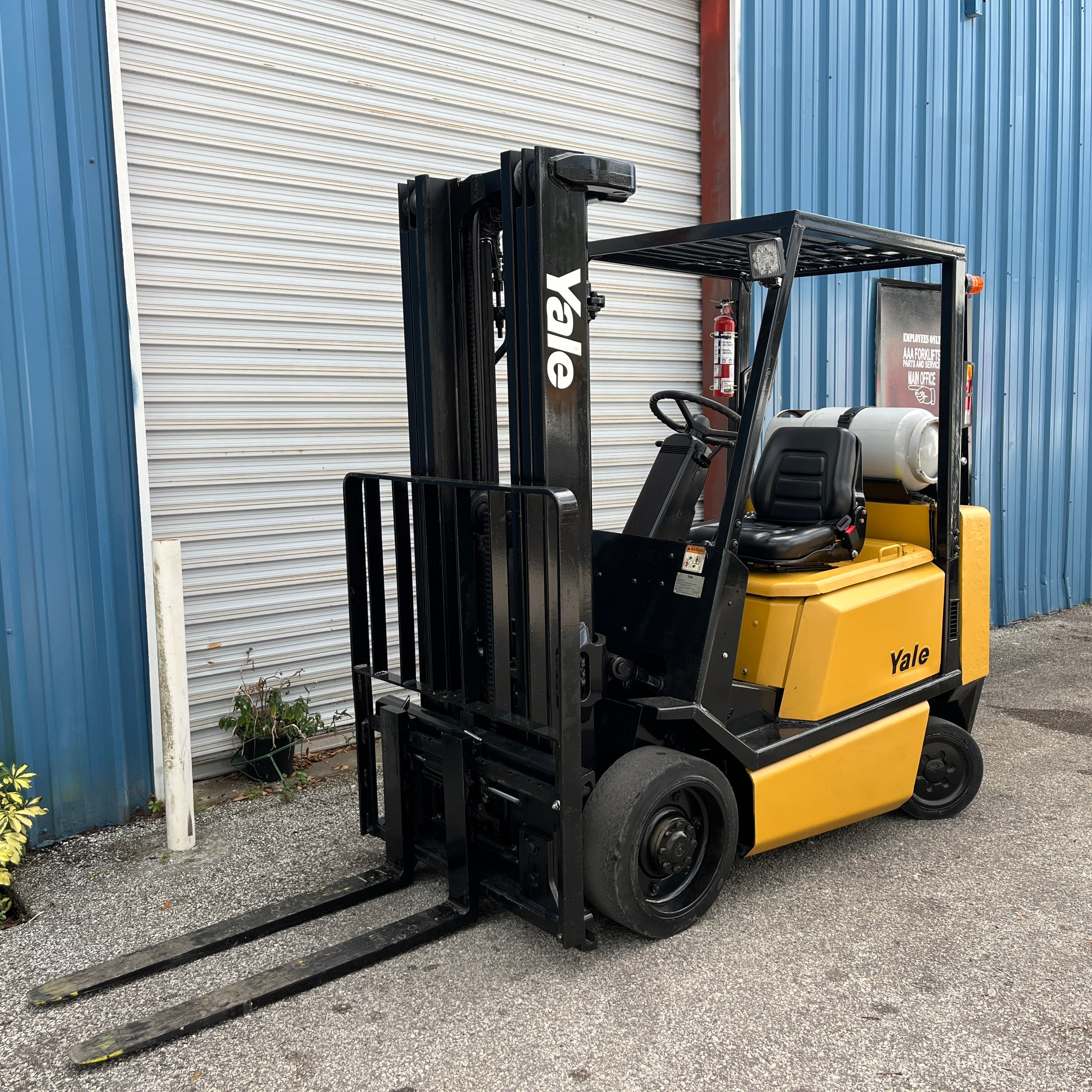 2002 Yale GLC050RG 5,000 lb. LPG Forklift w/ Sideshift 194"H