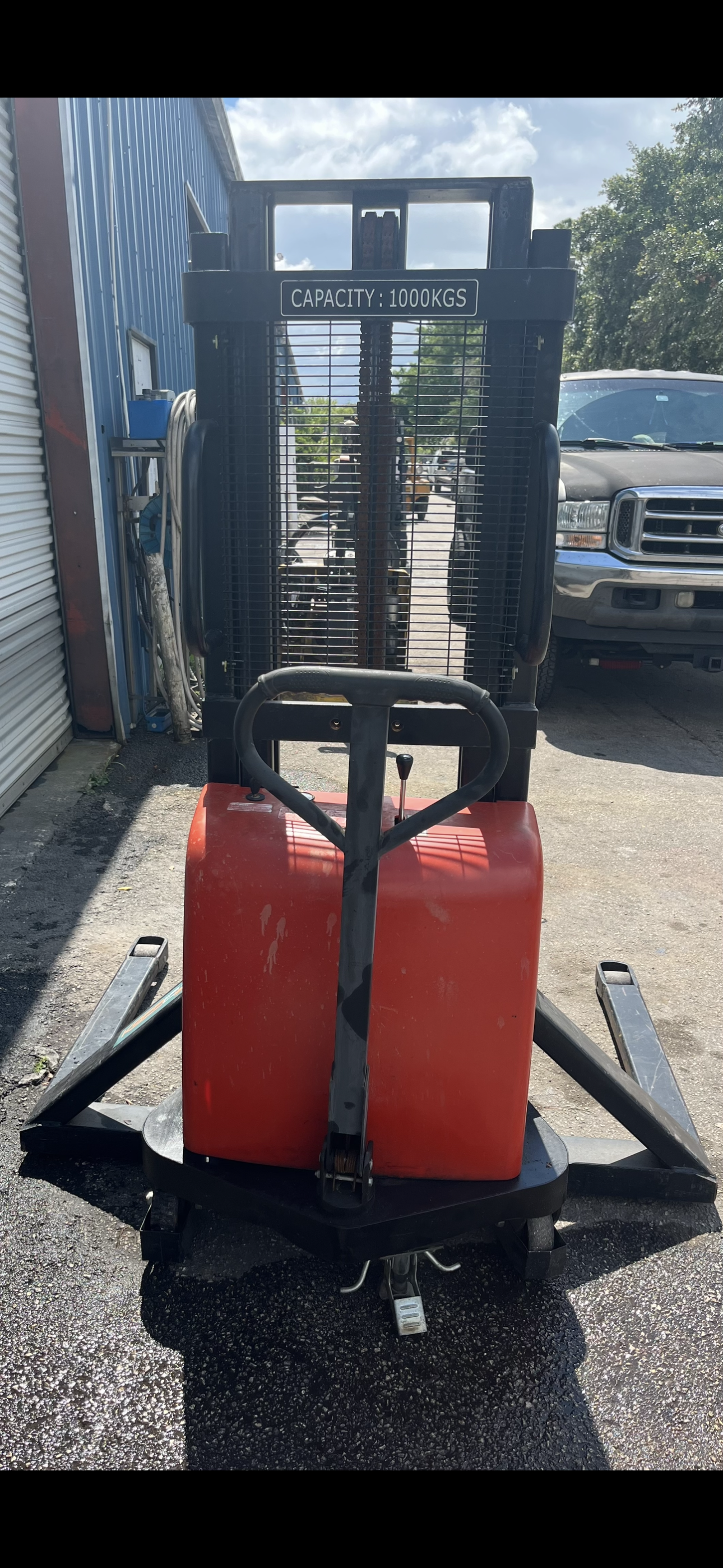 KopaLift 2000 lb. Electric Walkie Stacker Forklift 12v 98" NEW BATTERY
