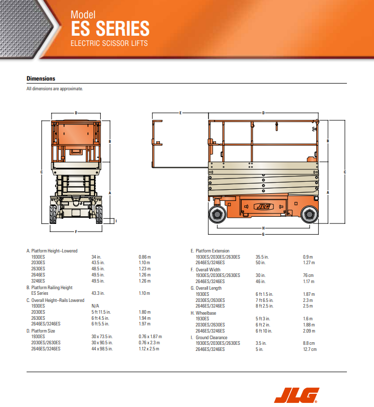 JLG 2646ES Electric Scissor Lift 26ft. Manlift Aerial Work Platform