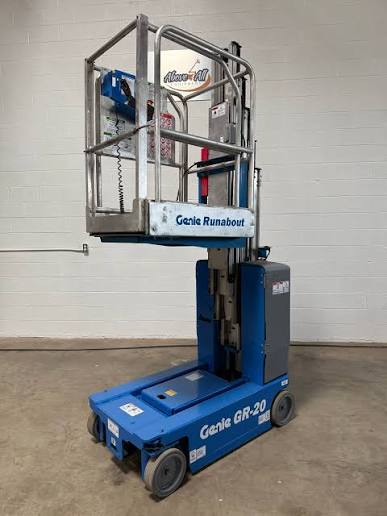 2008 Genie GR-20 Electric Vertical Mast Man-Lift 20' NEW BATTERIES