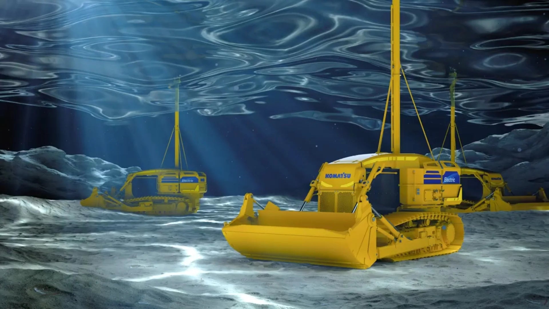 Komatsu's All-Electric Underwater Bulldozer: Are Forklifts next?