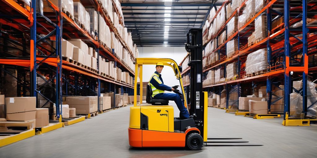 forklift inspection in a warehouse