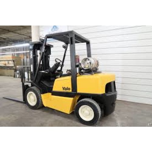 2002 Yale GP080LJ 8,000 lb. LPG Forklift w/ Sideshift & Solid Pneumatic Tires 173H - Forklifts