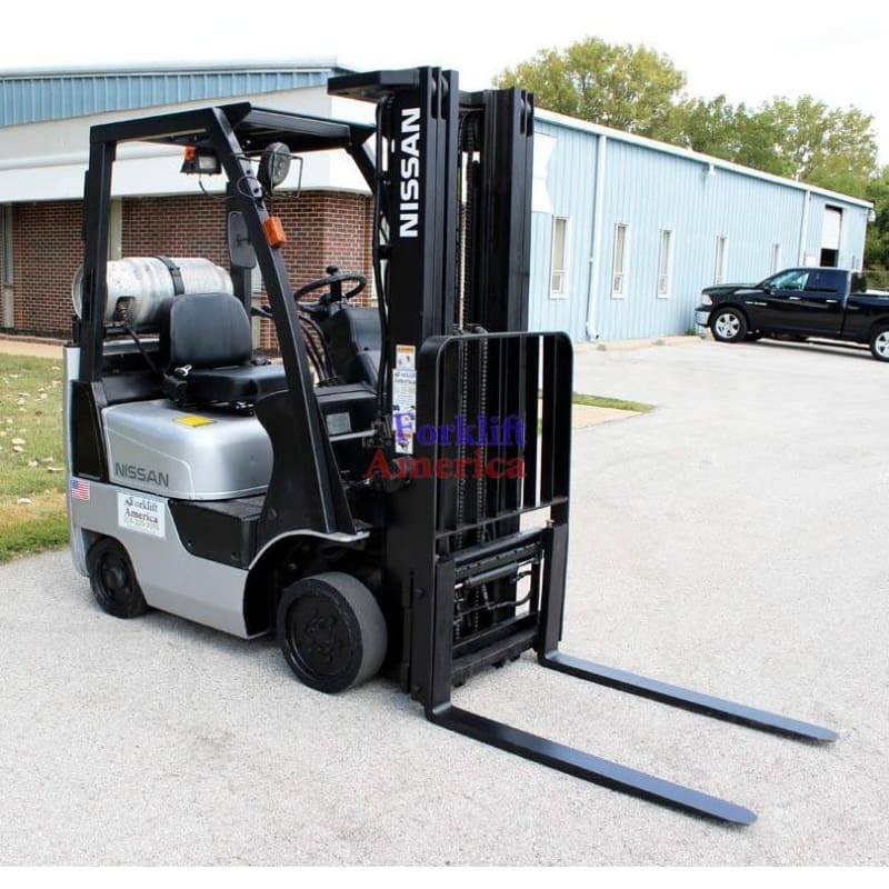 AAA Forklifts - 2007 Nissan MCPL02A20LV 4000 lb. LPG Forklift w/ Sideshift  80'H