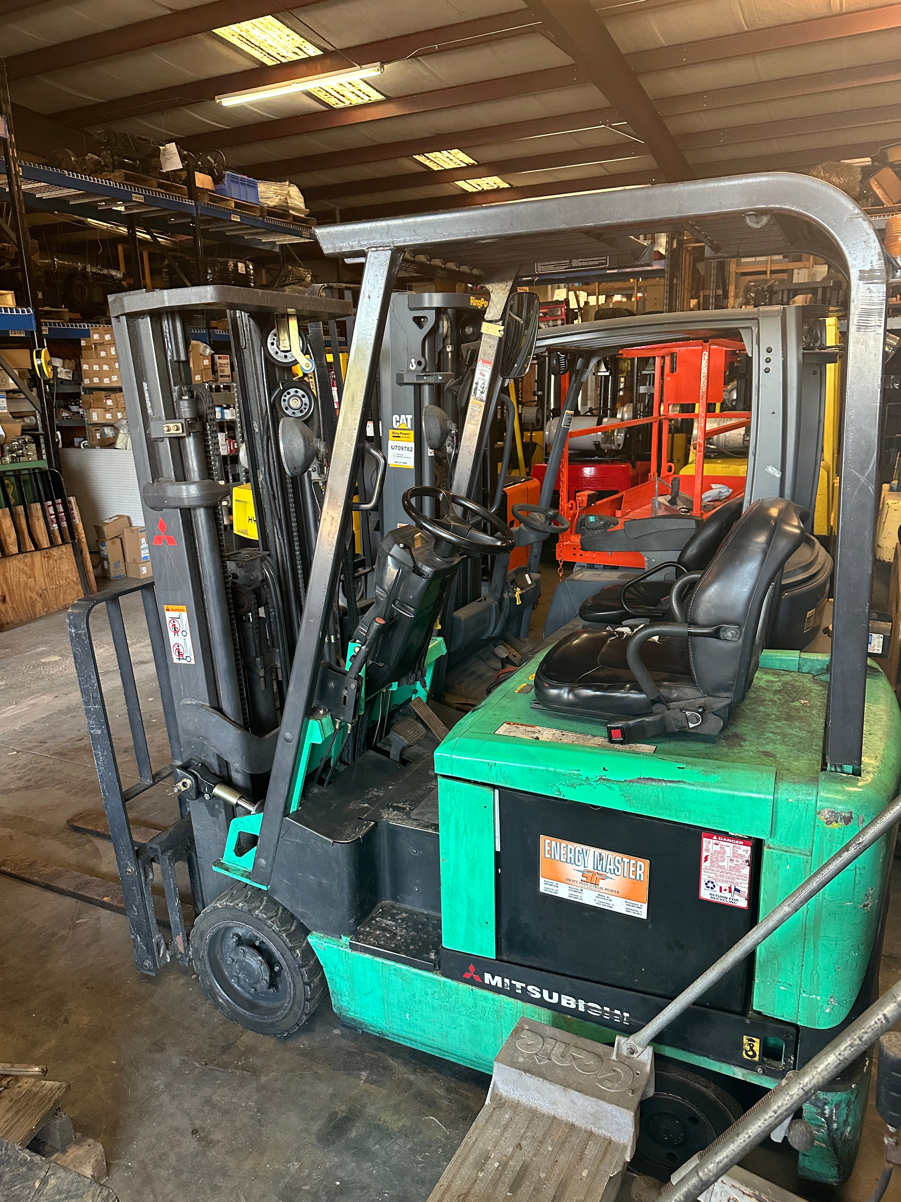 Mitsubishi FBC15K 3000 lb. Electric 36v Forklift w/ Sideshift 187"H