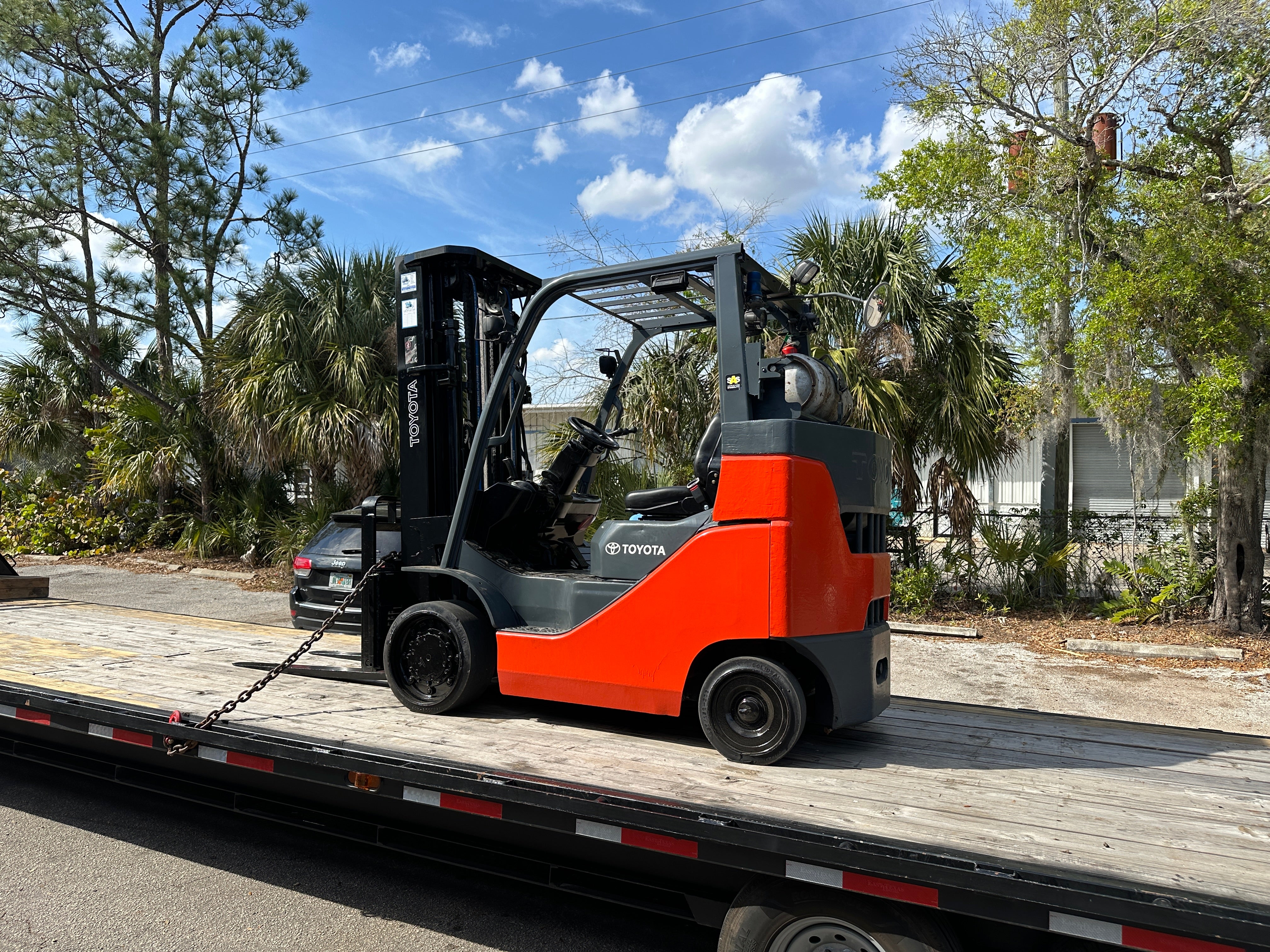 2017 Toyota 8FGC35U-BCS 8000 lb. LPG Forklift w/ Sideshift 199"H