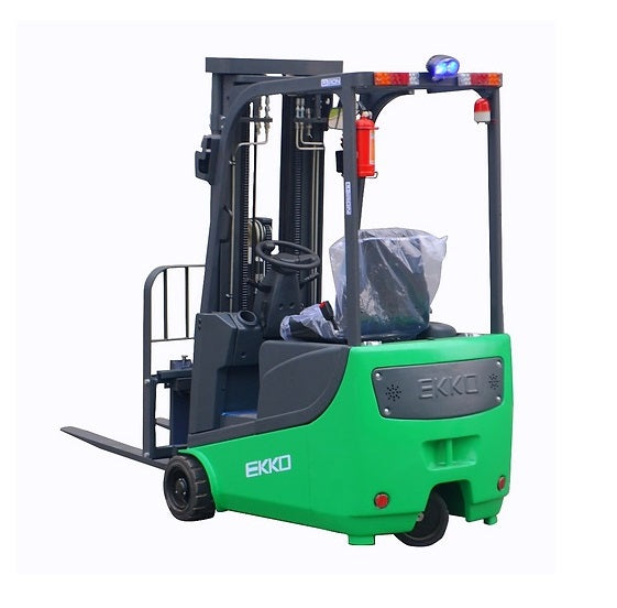 EKKO EK15A 3 Wheel Electric Forklift w/ Side-shifting Forks
