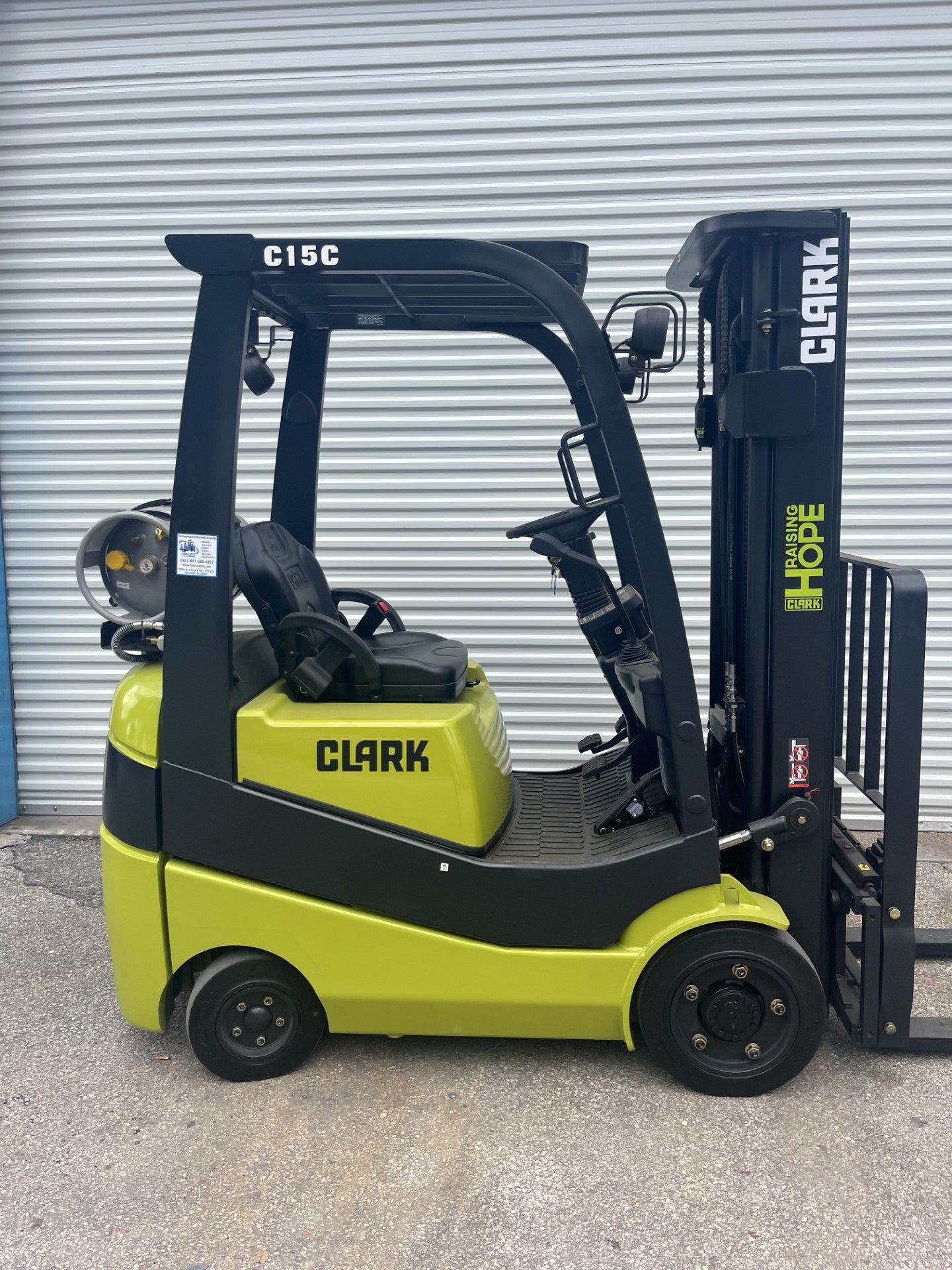 NEW 2023 Clark C15CL 3000 lb. LPG Forklift w/ Sideshift 188"H