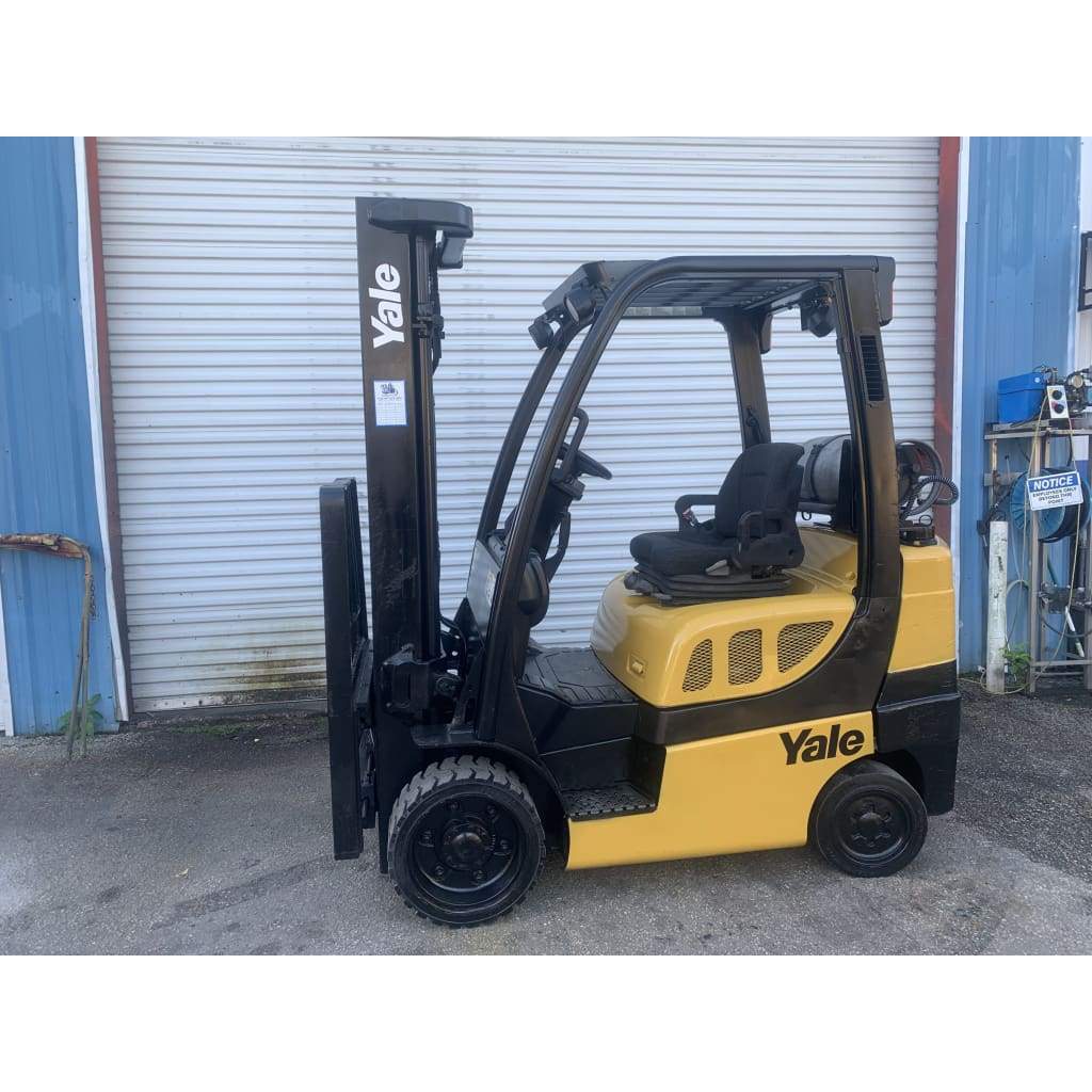 2007 Yale GLC060VX 6000 lb. LPG Forklift w/ Sideshift & Cushion Tires 199H - Forklifts